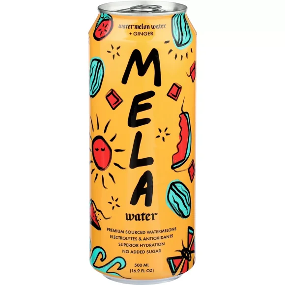 Pack of 12, Mela Watermelon Ginger Water, 16.9 fl oz