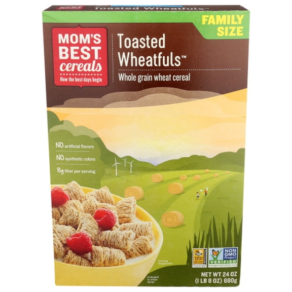 (Pack of 12) Mom's Best Cereal Toasted Wheatfuls 23 oz