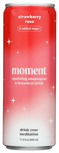 (Pack of 12) Moment Water Sparkling Bottle Strawberry Rose 11.5 Fo