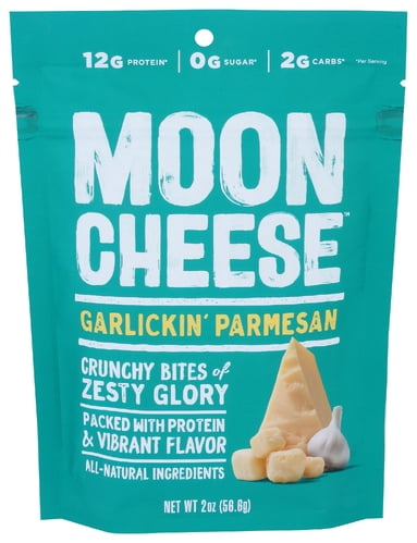 (Pack of 12) Moon Cheese Snack Garlic Parmesan 2 oz