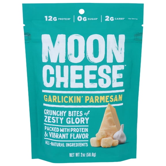 (Pack of 12) Moon Cheese Snack Garlic Parmesan 2 oz