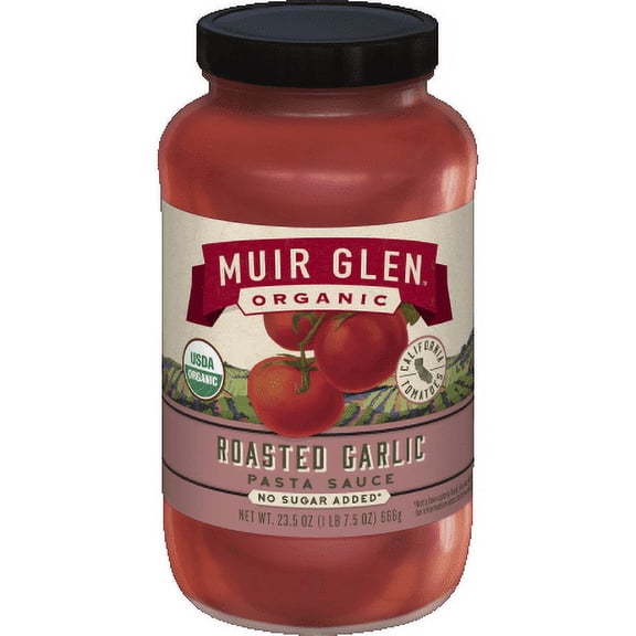 (Pack of 12), Muir Glen Roasted Garlic Pasta Sauce, 23.5 oz