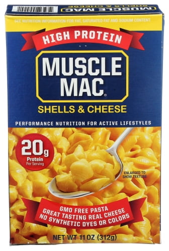 (Pack of 12) Muscle Mac Shells N Cheese High Protein 11 oz - Walmart.com