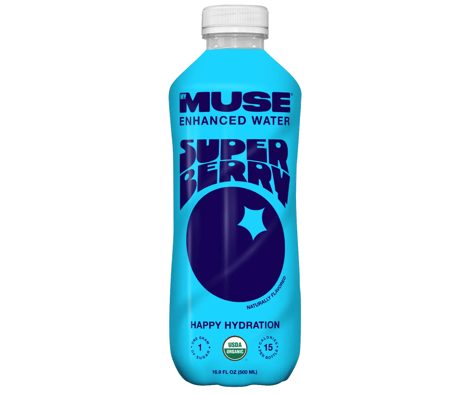Pack of 12, My Muse Super Berry Enhanced Water, 16.9 fl oz