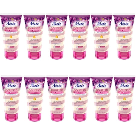 Pack of (12) Nair Hair Remover Nourish Skin Renewal Face 3 Ounce (88ml)