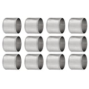 Set of 12 Handcrafted Napkin Rings - Iron Round Napkin Holders for Dining Table Décor (Champagne Tint)