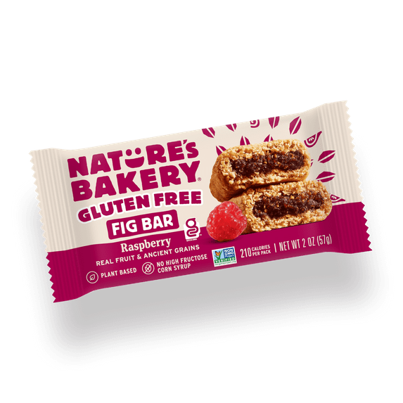 Pack of 12, Natures Bakery Gluten Free Raspberry Fig Bars, 2 oz