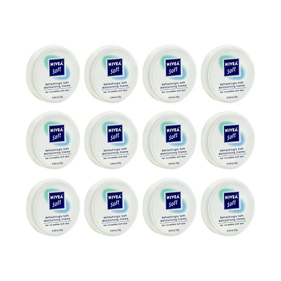 Pack of (12) Nivea Soft Refreshingly Soft Moisturizing Crème, .84 oz