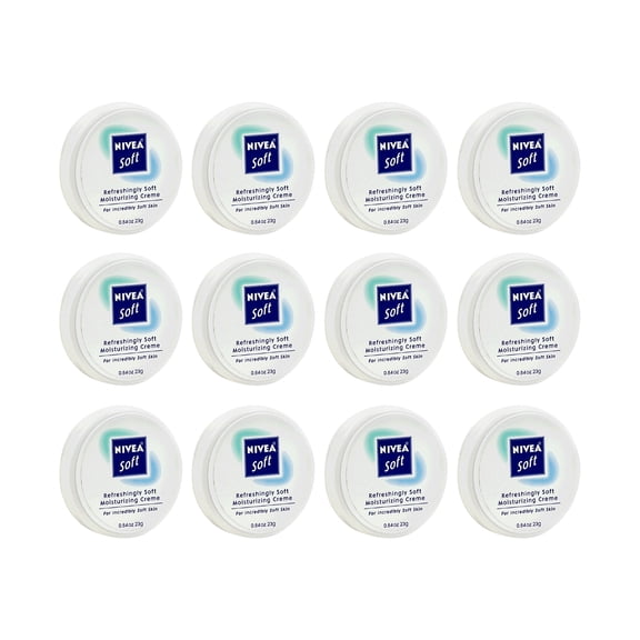 Pack of (12) Nivea Soft Refreshingly Soft Moisturizing Crme, .84 oz