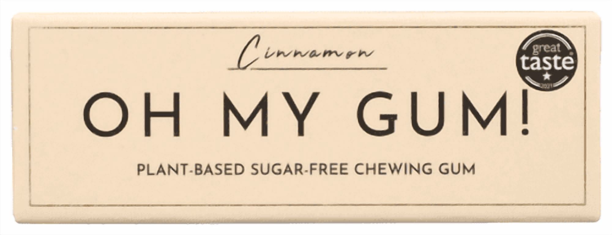 Pack of 12 Oh My Gum Cinnamon Chewing Gum 10 Pc