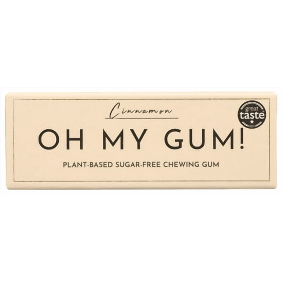 Pack of 12 Oh My Gum Cinnamon Chewing Gum 10 Pc