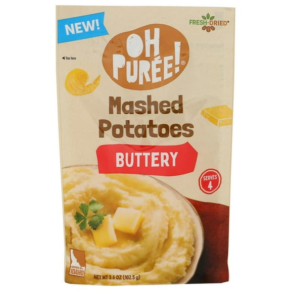 (Pack of 12) Oh Puree Potato Instant Mashed Buttery 3.6 Oz