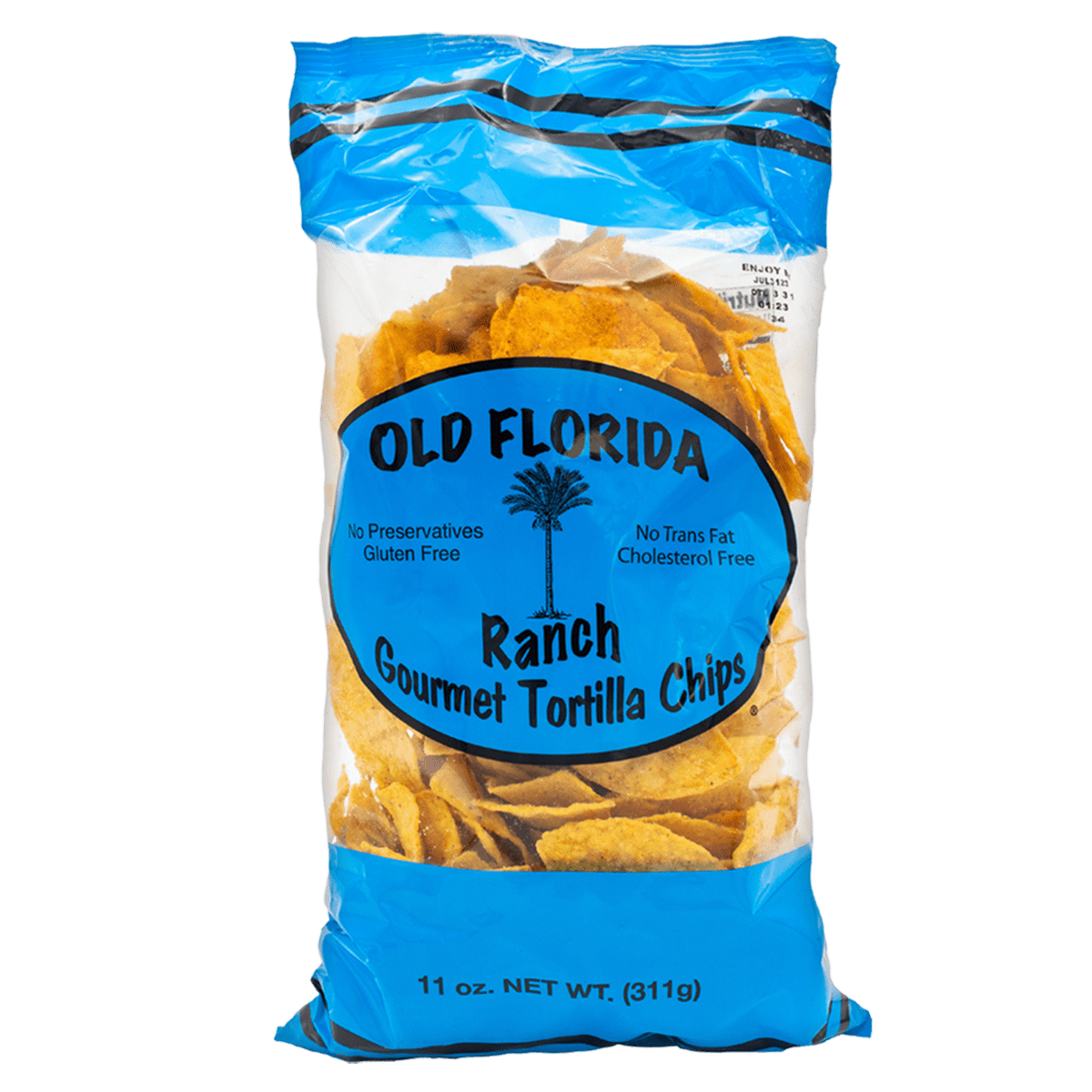 Pack of 12, Old Florida Gourmet Ranch Tortilla Chips, 11 oz