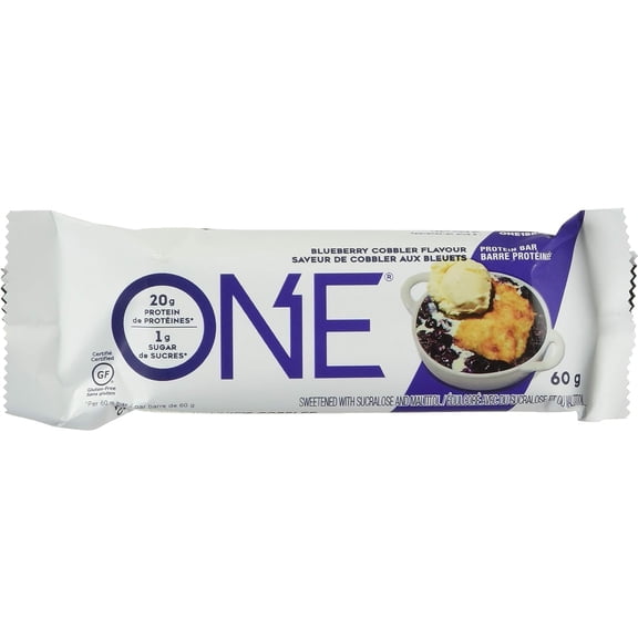 Pack of 12, Onebar Blueberry Cobbler Flavored Protein Bar, 60 gm