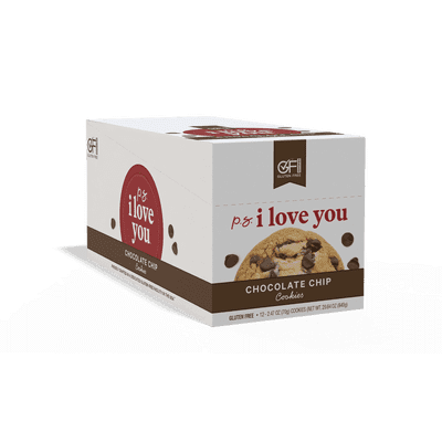 (Pack of 12) P.S. I Love You Soft-Baked, Gluten-Free Chocolate Chip Cookies, 2.47oz
