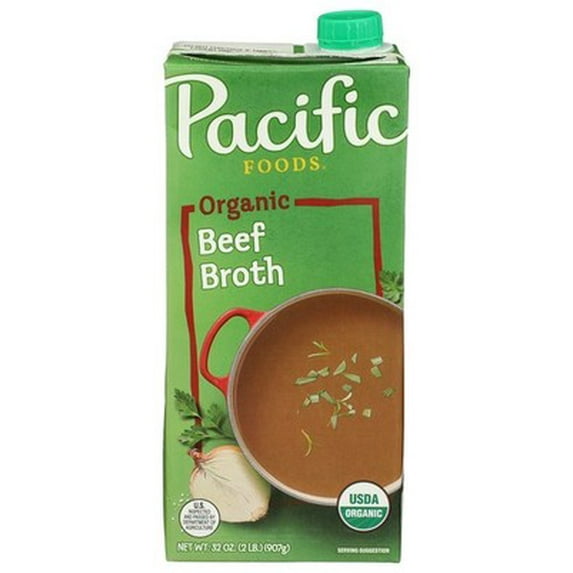 (Pack of 12) Pacific Foods Beef Broth 32 Oz