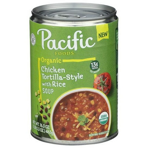 (Pack of 12) Pacific Foods Chicken Tortilla Soup Organic 16.3 Oz