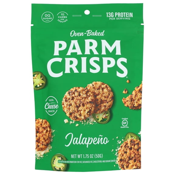 Pack of 12, Parm Crisps Jalapeo Cheese Snack, 1.75 oz