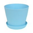 thumbnail image 1 of Pack of 12 Plastic Pots Flower Nursery Outdoor Indoor Plants for Your Room, Office, Garden Decor with Tray Opening, 1 of 5
