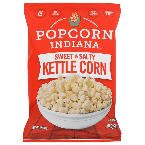 Pack of 12, Popcorn Indiana Sweet & Salty Kettle Corn, 7 oz