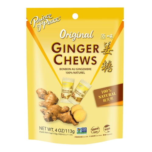 (Pack of 12), Prince of Peace Ginger Chews, Original, 4 oz