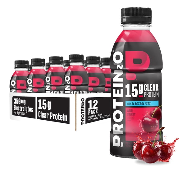 (Pack of 12) Protein2o Flavored Protein Water, Berry Splash, 12 pack