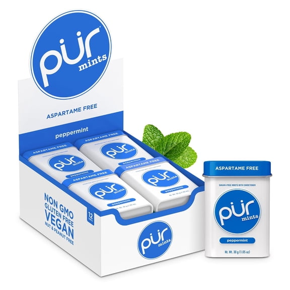 (Pack of 12) Pur Mint Peppermint Tin 1.05 Oz