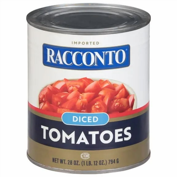 Pack of 12 Raccconto Diced Tomatoes 28 oz