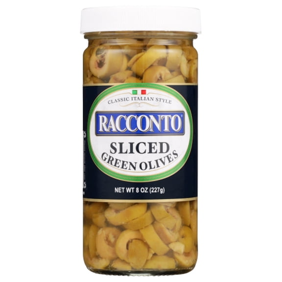 (Pack of 12) Racconto Green Sliced Olives 8 oz