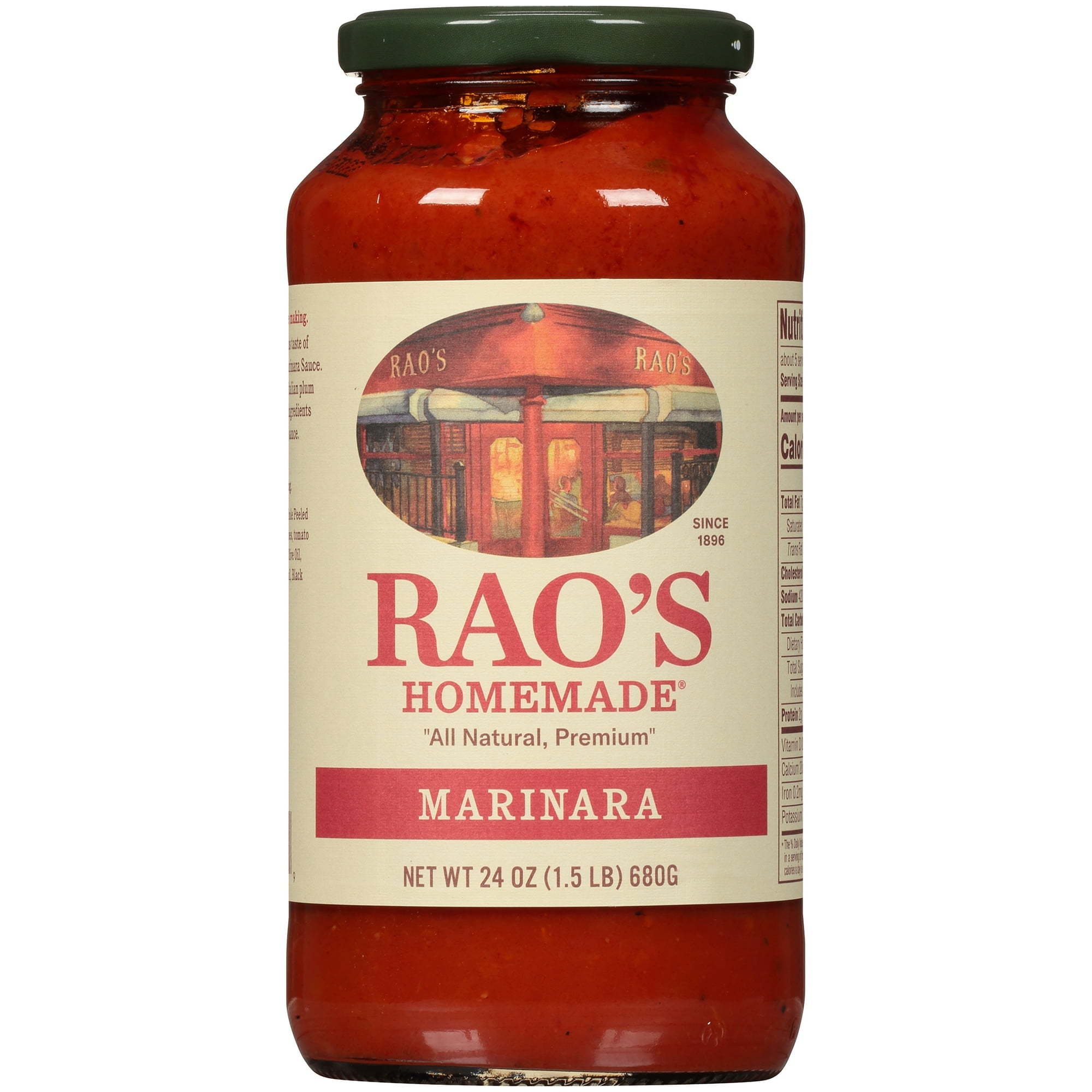 Pack of 12, Raos Homemade Marinara Pasta Sauce, 24 oz