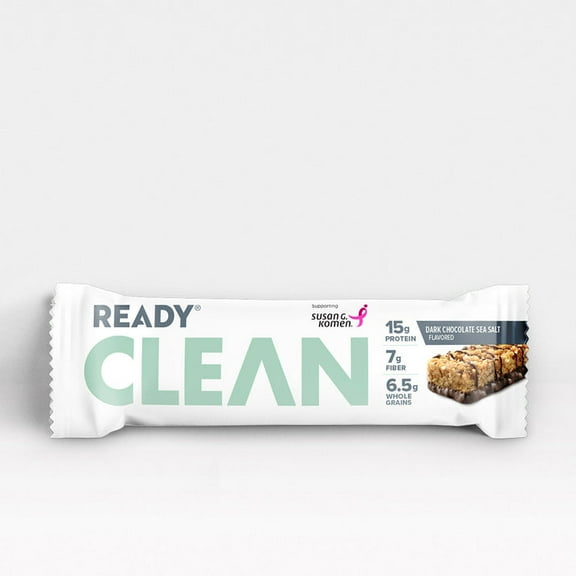 (Pack of 12), Ready Clean Bar Dark Chocolate Sea Salt , 1.98 oz