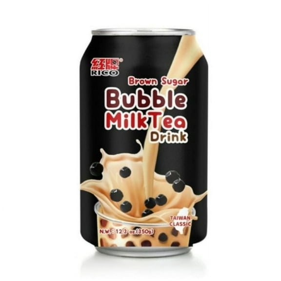 (Pack of 12), Rico Brown Sugar Bubble Milk Tea, 12.3 fl oz