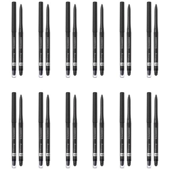 Pack of (12) Rimmel Exaggerate Eye Definer, # 263 Starlit Black, 0.01 Ounce
