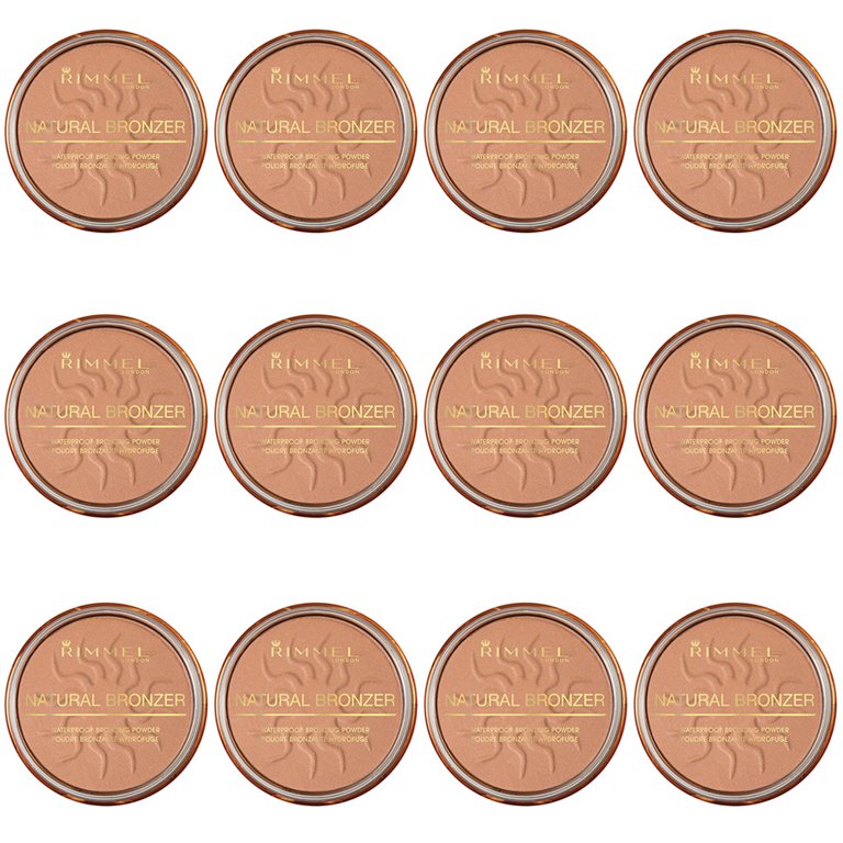 Pack of (12) Rimmel Natural Bronzer, Sunshine 020 0.49 Ounce