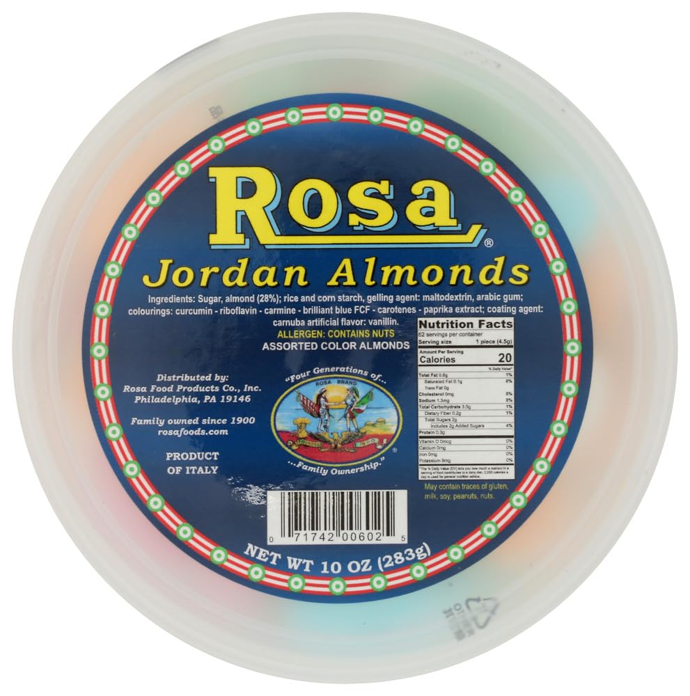 (Pack of 12) Rosa Candy Jordan Almond Colored 10 Oz