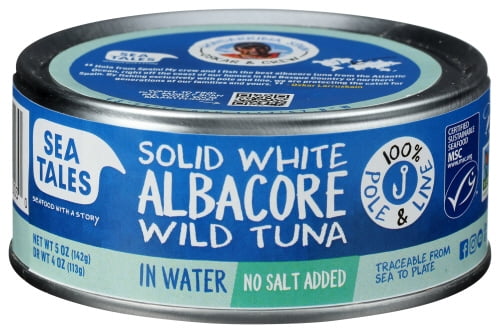 Pack of 12 Sea Tales Tuna Albacore MSC Water No Salt 5 oz