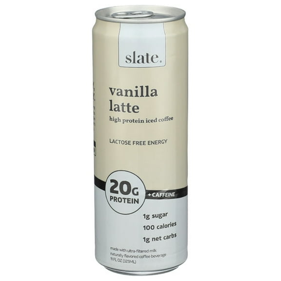 Pack of 12 Slate Protein Coffee Van Latte 11 oz