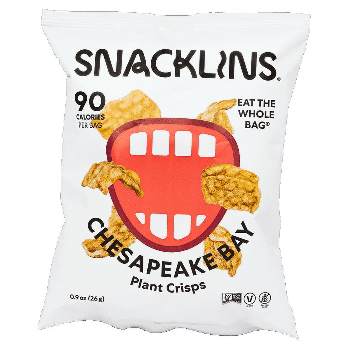 (Pack of 12), Snacklins Chesapeake Bay Plant Crisps, 3 oz