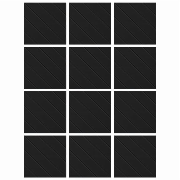 Pack of 12 Soundproof Foam Panels Polyester Wall Self Adhesive Acoustic Tiles