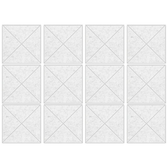 Pack of 12 Square Foam Panels Soundproof Wall Panels Acoustics Tiles Polyester Texture Perfect for Studios Home Wall
