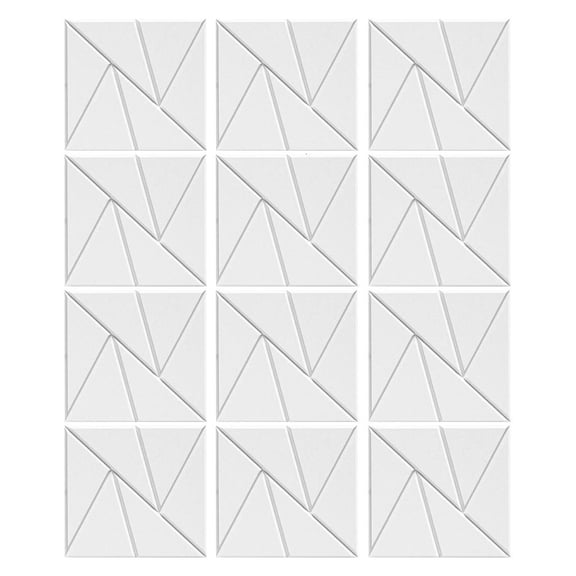 Pack of 12 Square Foam Panels Soundproof Wall Panels Polyester Acoustics Tiles