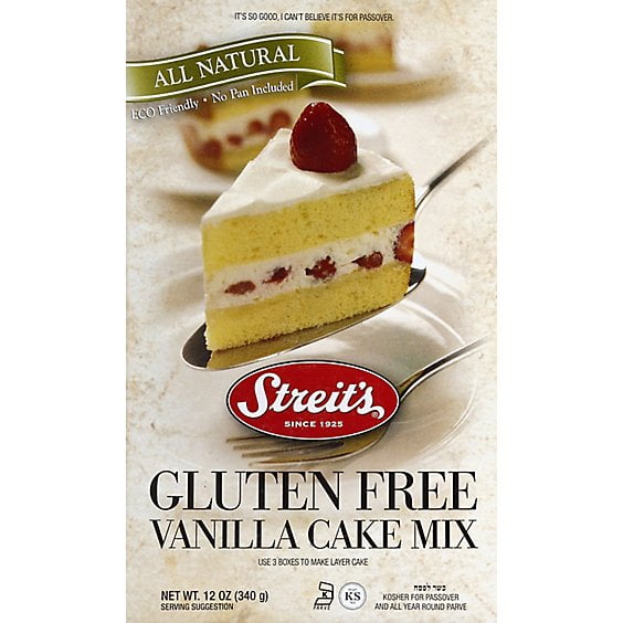 Pack of 12, Streits Gluten-Free Vanilla Cake Mix, 12 oz