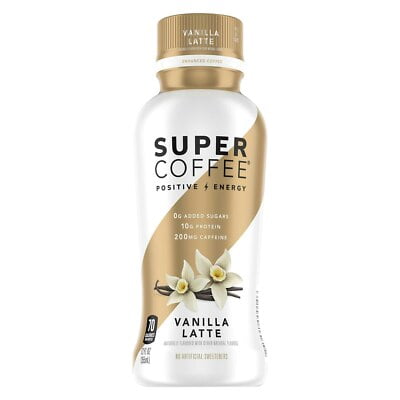 (Pack of 12) Super Coffee Vanilla Bean Bottle 12 Fo