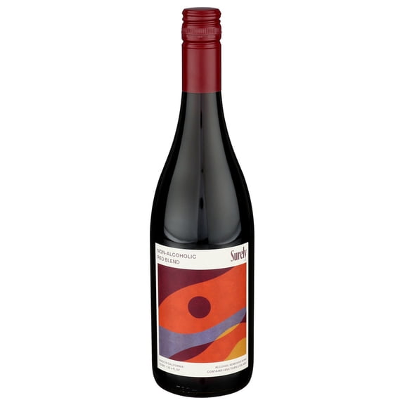 (Pack of 12) Surely Non-alcoholic Wine Red Blend 750 mL