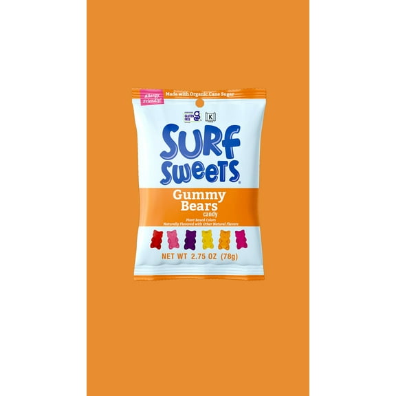 Pack of 12, Surf Sweets Gummy Bears Candy, 2.75 oz
