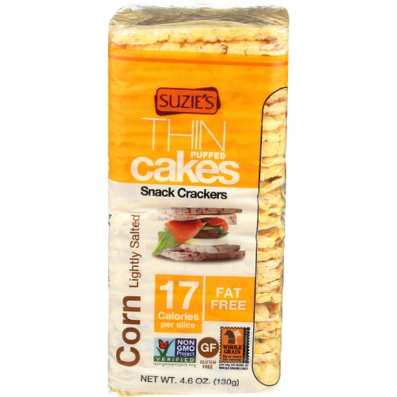 (Pack of 12) Suzie's Corn Cake Puffed Corn Salted 4.5 Oz