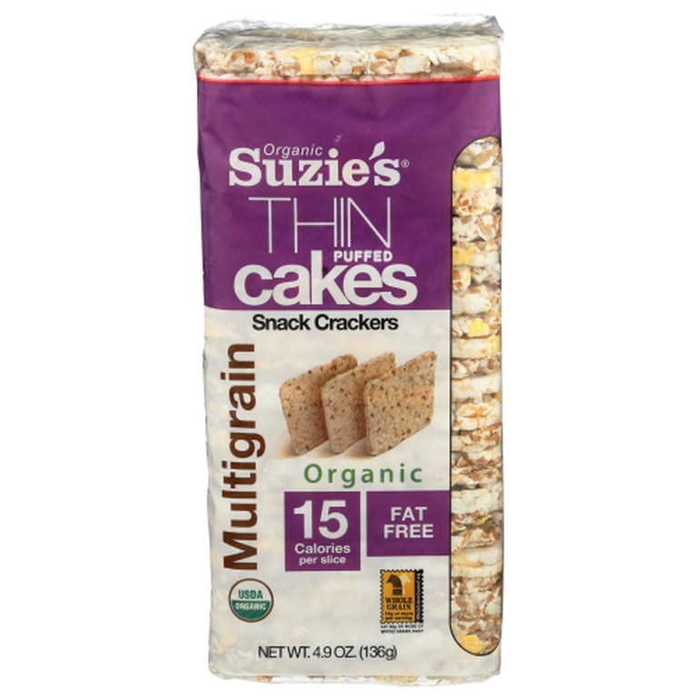Pack of 12) Suzie's Rice Cake Wholegrain Multigrain 4.6 Oz