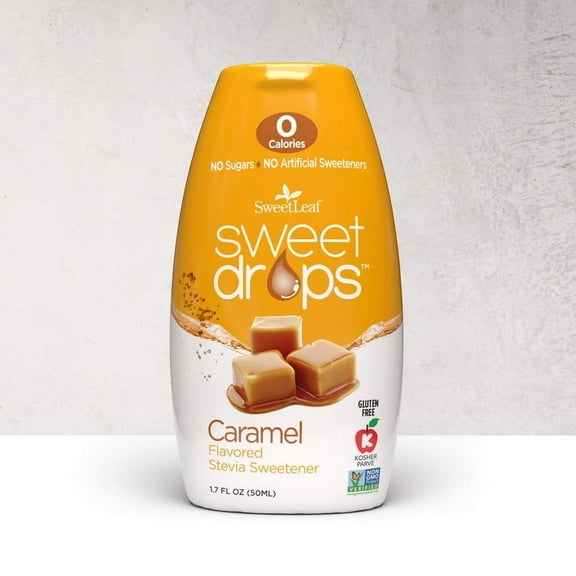 Pack of 12, Sweetleaf Caramel Sweet Drops, 1.7 oz
