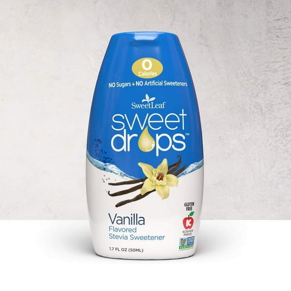 Pack of 12, Sweetleaf Vanilla Sweet Drops, 1.7 oz