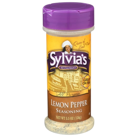 (Pack of 12) Sylvia's Seasoning Lemon Pepper 5.5 oz